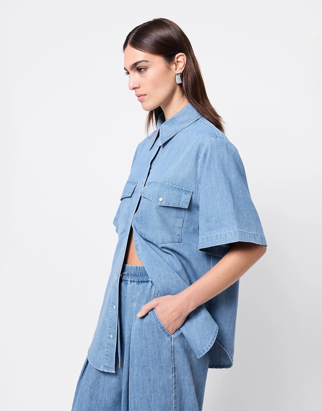 High Tide Shirt - Chambray