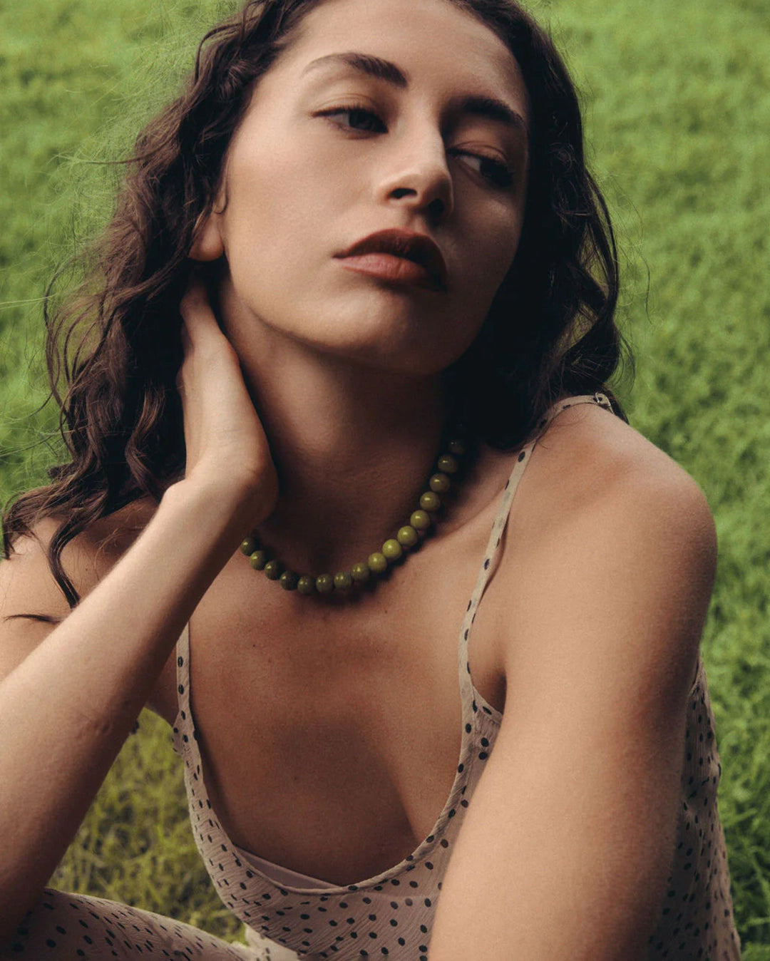 Paloma Necklace - Olive