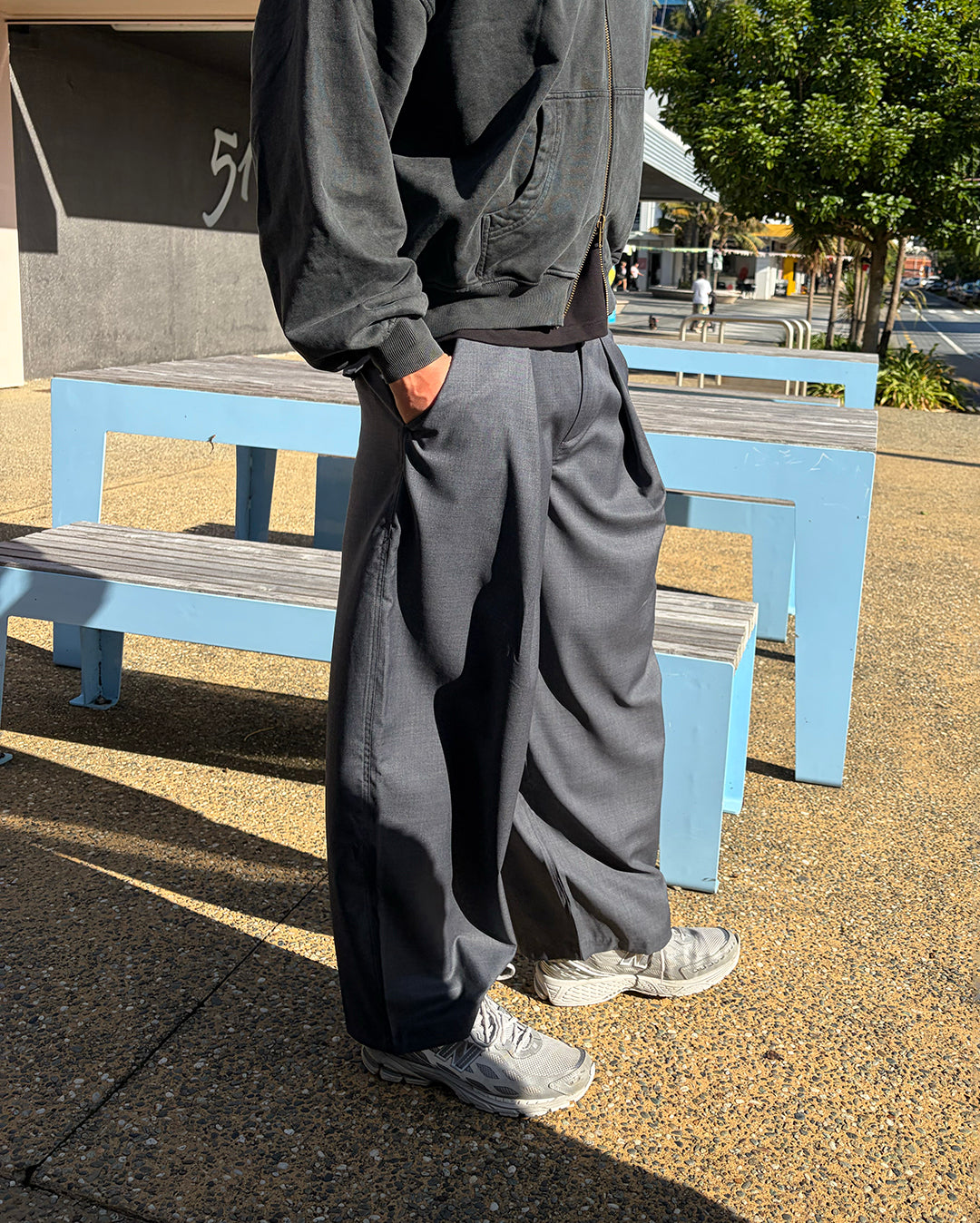 Hakama Pants Wool - Charcoal