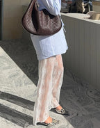 Lace Pants - Optic White by Maison Essentiele - view 3