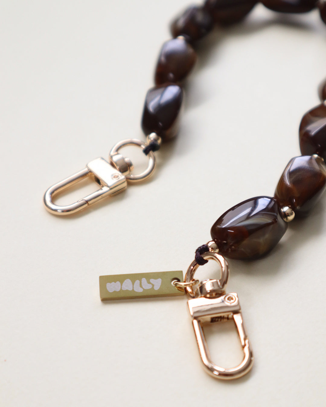 Brown Stone Wrist Chain - Brown