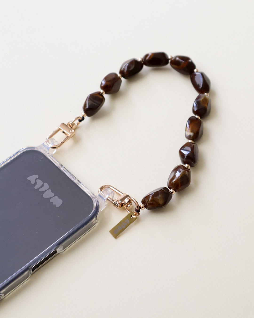 Brown Stone Wrist Chain - Brown