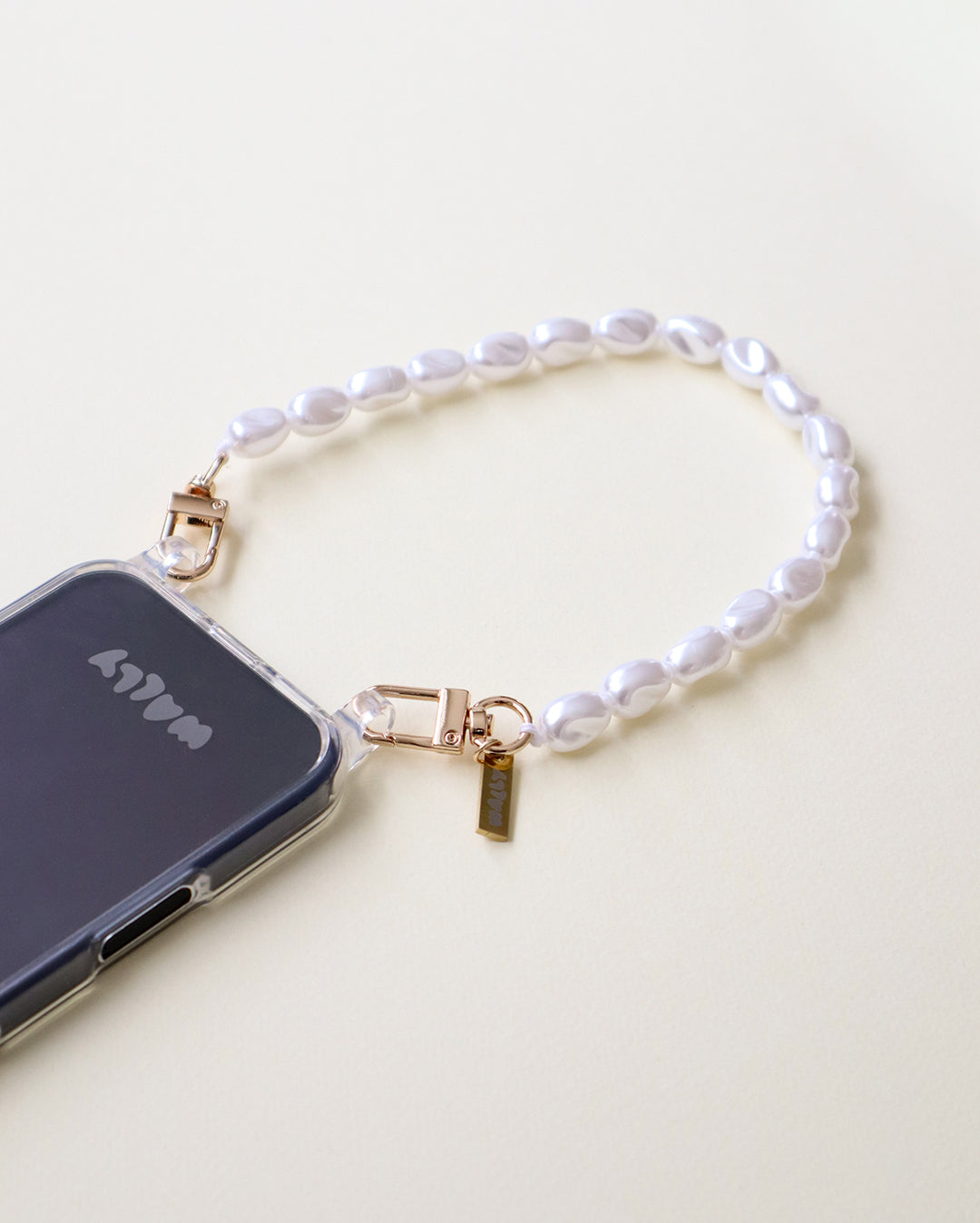 White Pearl Wrist Chain - White