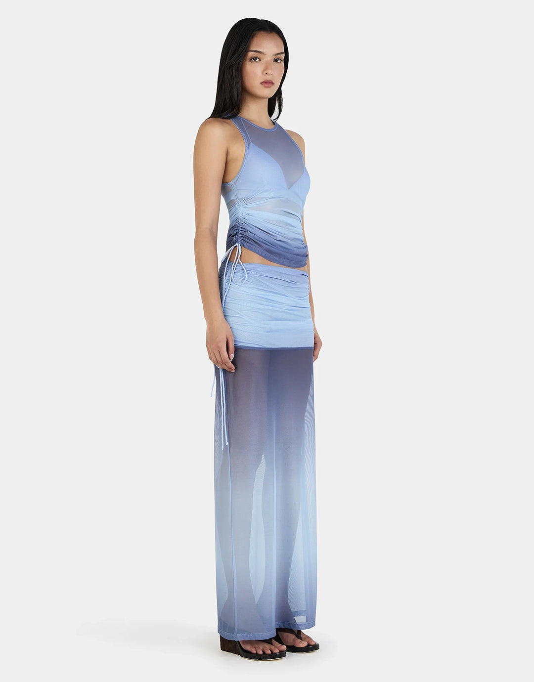Heather Maxi Skirt - Ocean Gradient