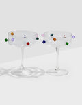 Jewel Coupes Glasses - 2 Pack by Fazeek