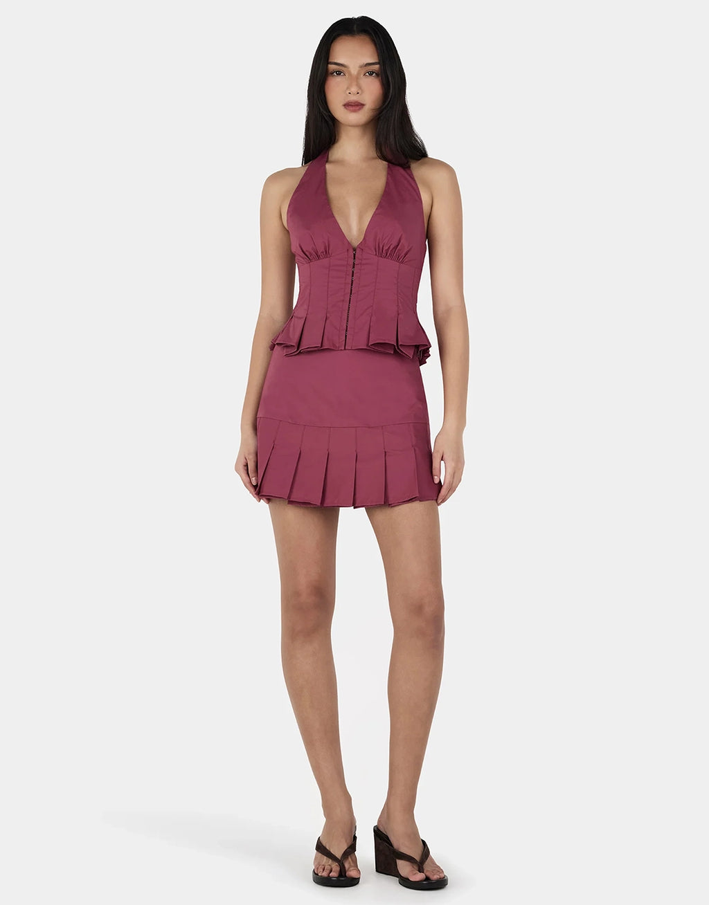 Jorja Corset - Raspberry by Ownley - view 2