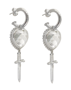 Juliet Earrings | Silver Plated by Mountain and Moon - view 2