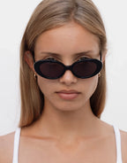 Jeanne Sunglasses - Black by Lu Goldie - view 2