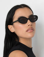 Jeanne Sunglasses - Black by Lu Goldie - view 5