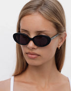 Jeanne Sunglasses - Black by Lu Goldie - view 4