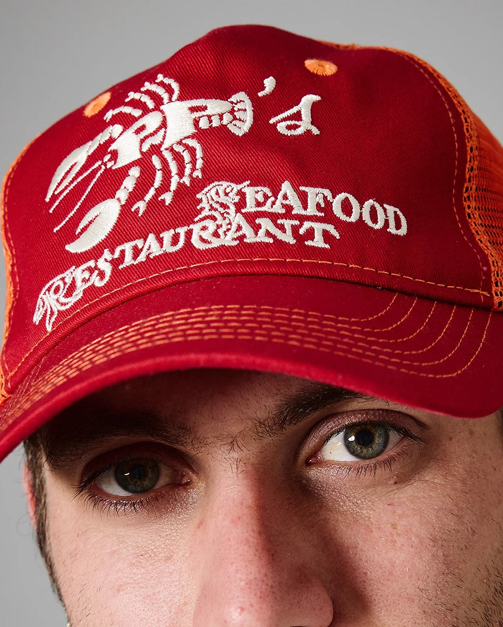 Seafood Staff Packers Trucker - Lobster Red