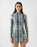 Kira Mini Dress - Cobra Print by By Dyln
