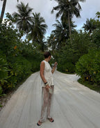 Lace Pants - Optic White by Maison Essentiele - view 5