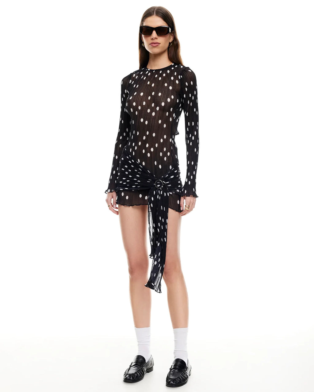 Ford Mini Dress - Noir Polka