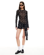 Ford Mini Dress - Noir Polka by Lioness - view 2