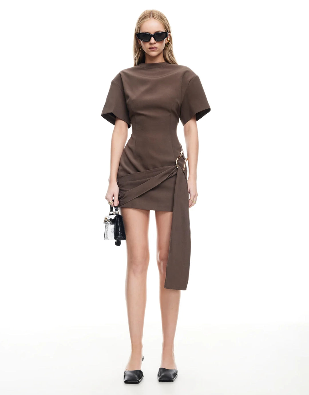 Martini Mini Dress - Chocolate
