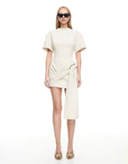 Martini Mini Dress - Eggnog Eggnog XS by Lioness - view 4