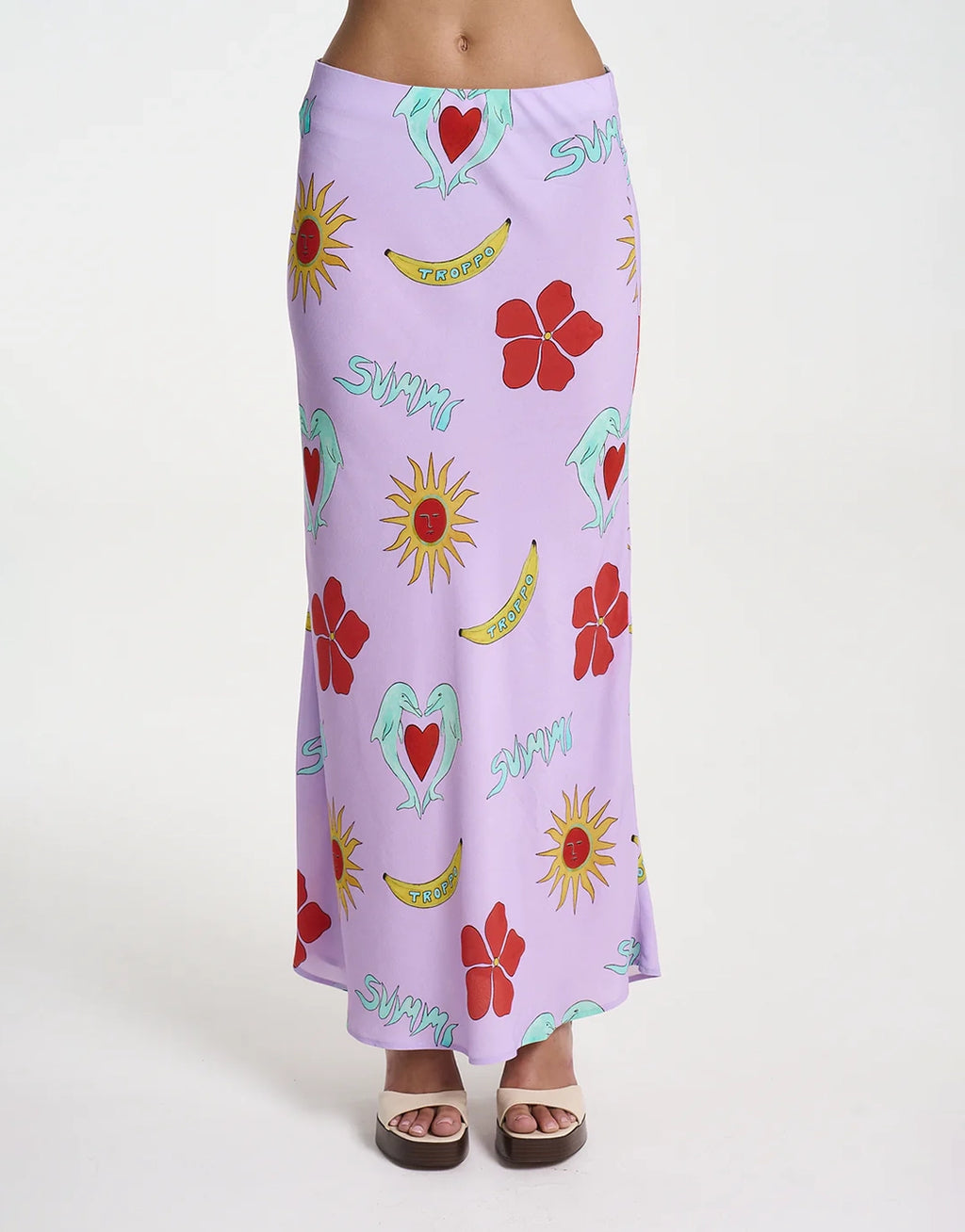 Slip Skirt - Lilac Troppo