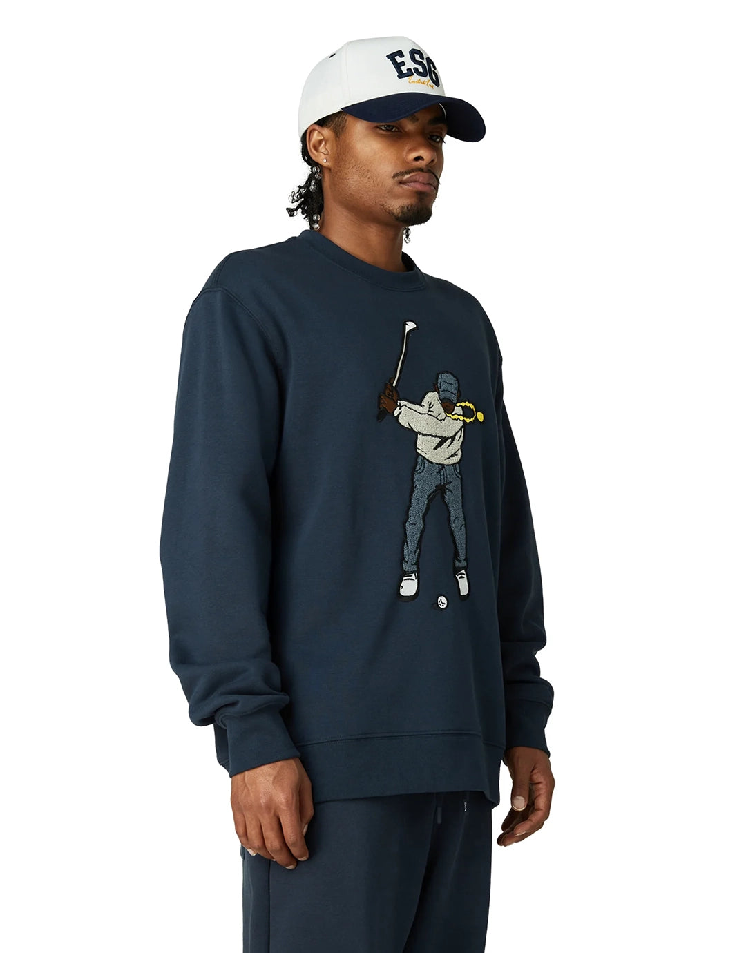 Core Fleece Swingman Crew - Midnight Navy