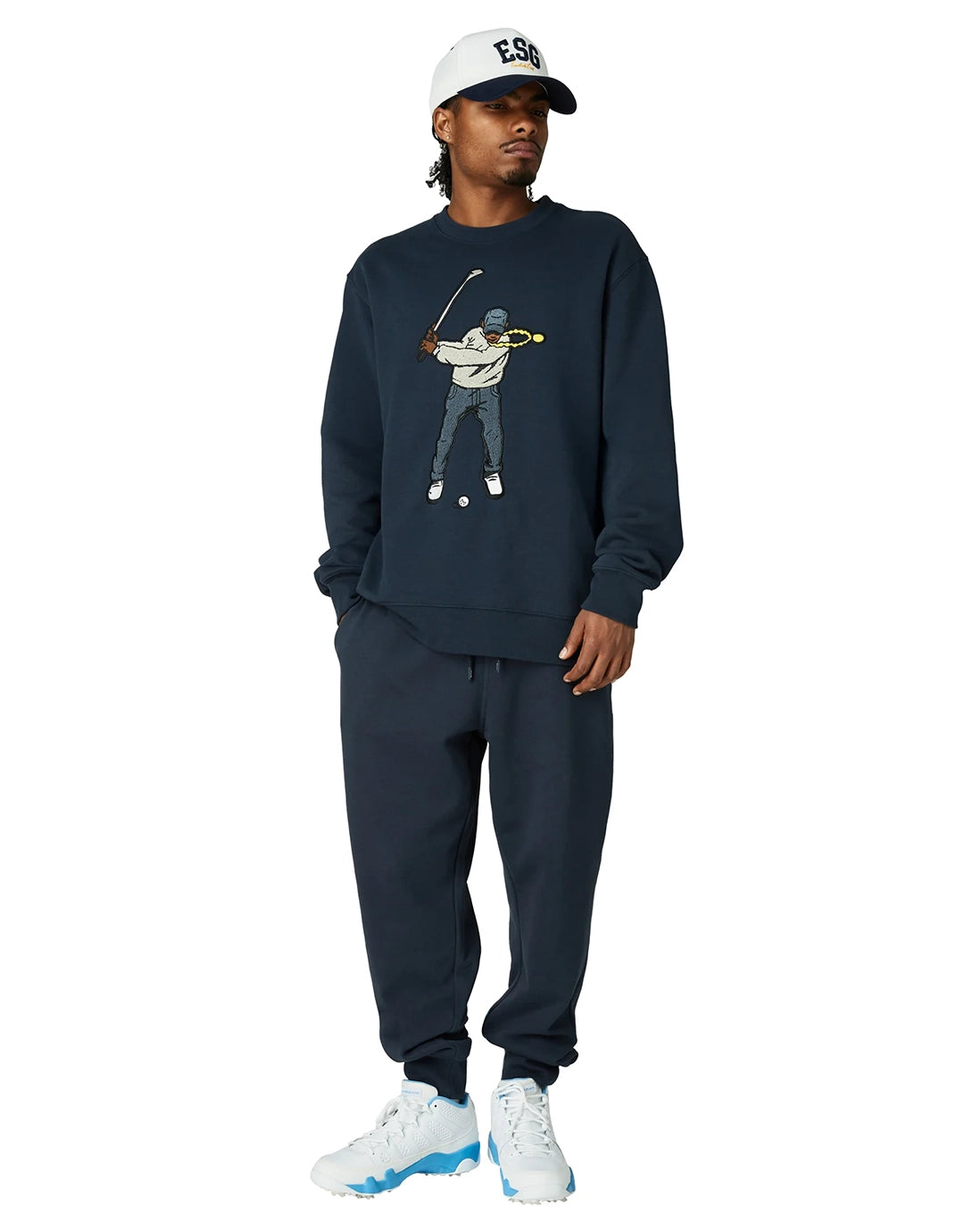Core Fleece Swingman Crew - Midnight Navy