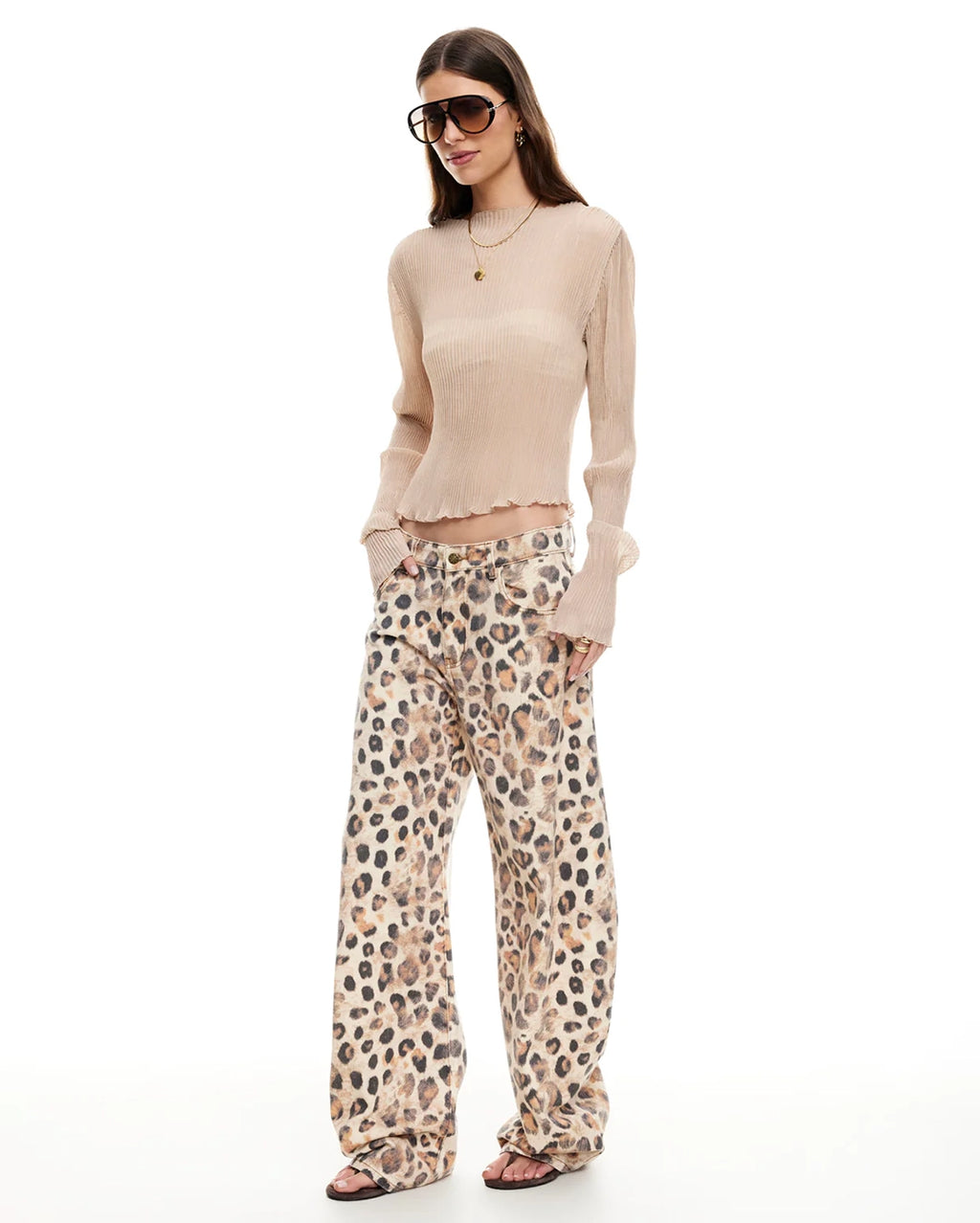 Ford Long Sleeve Top - Beige