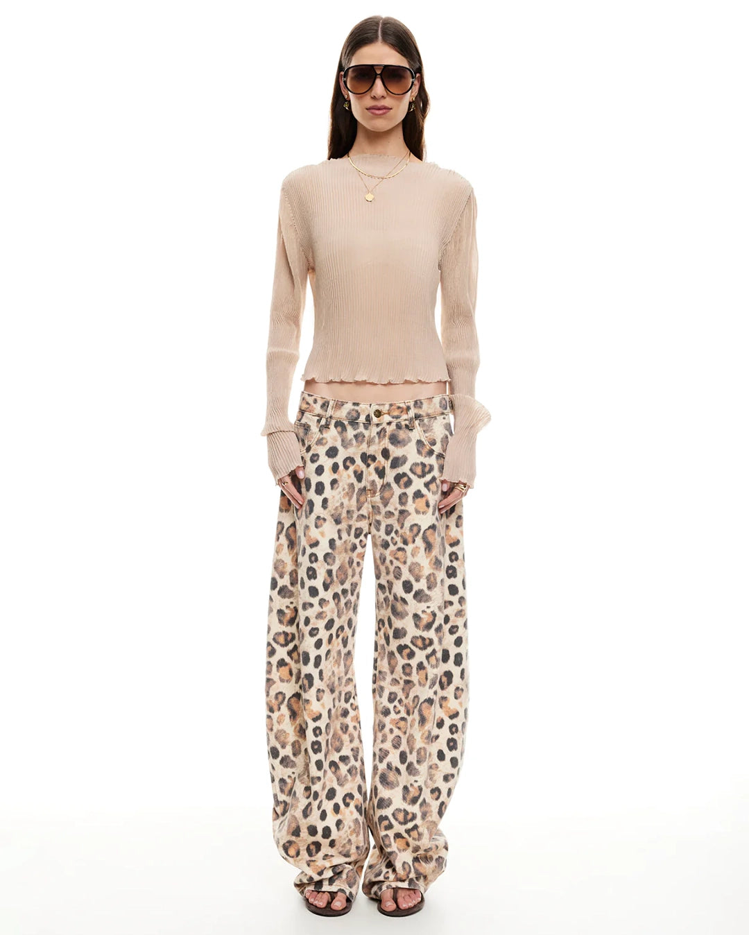 Ford Long Sleeve Top - Beige