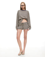 Kourt Bloomers - Beige Stripe by Lioness - view 5
