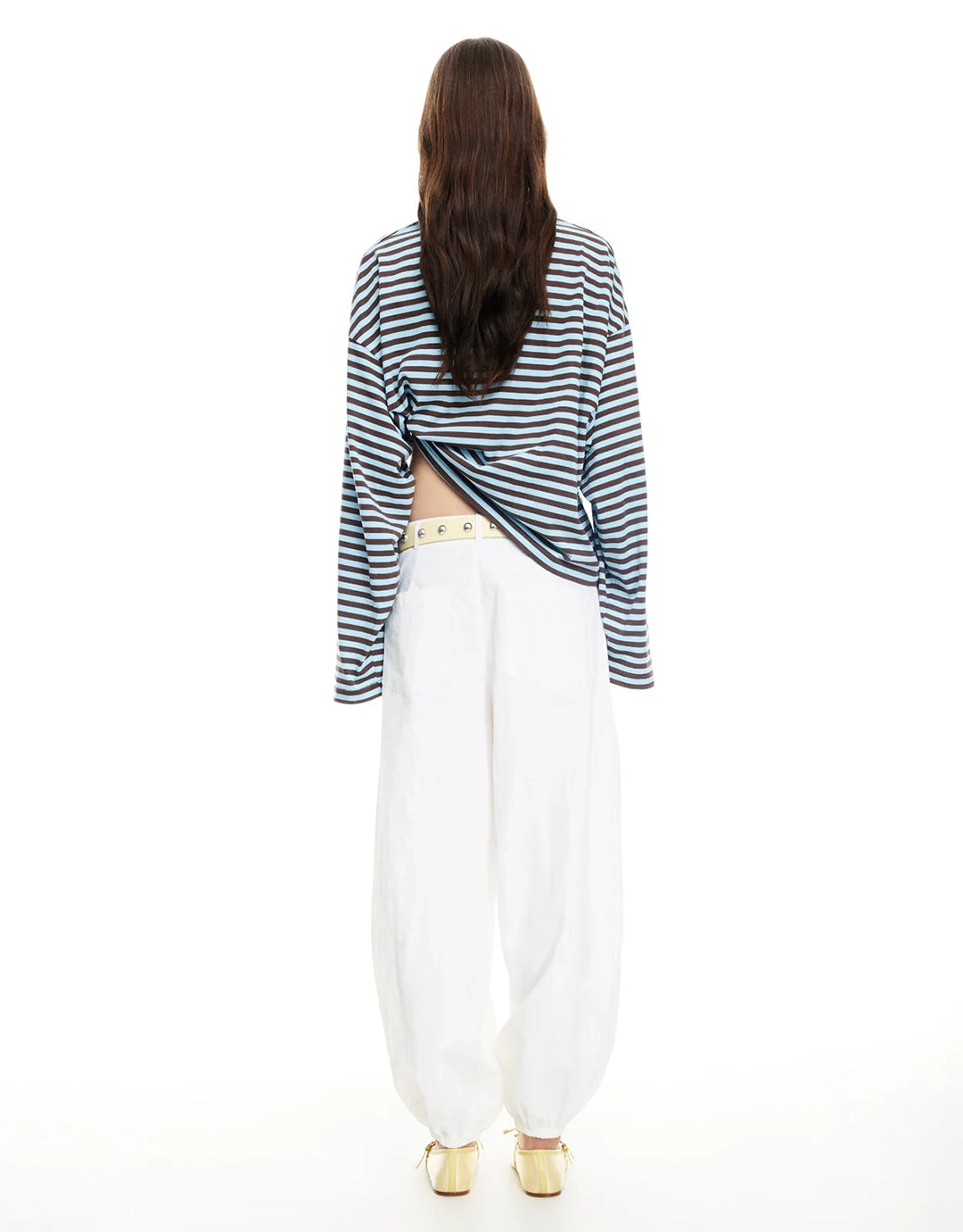 Bloom Long Sleeve Top - Chocolate Sea Stripe