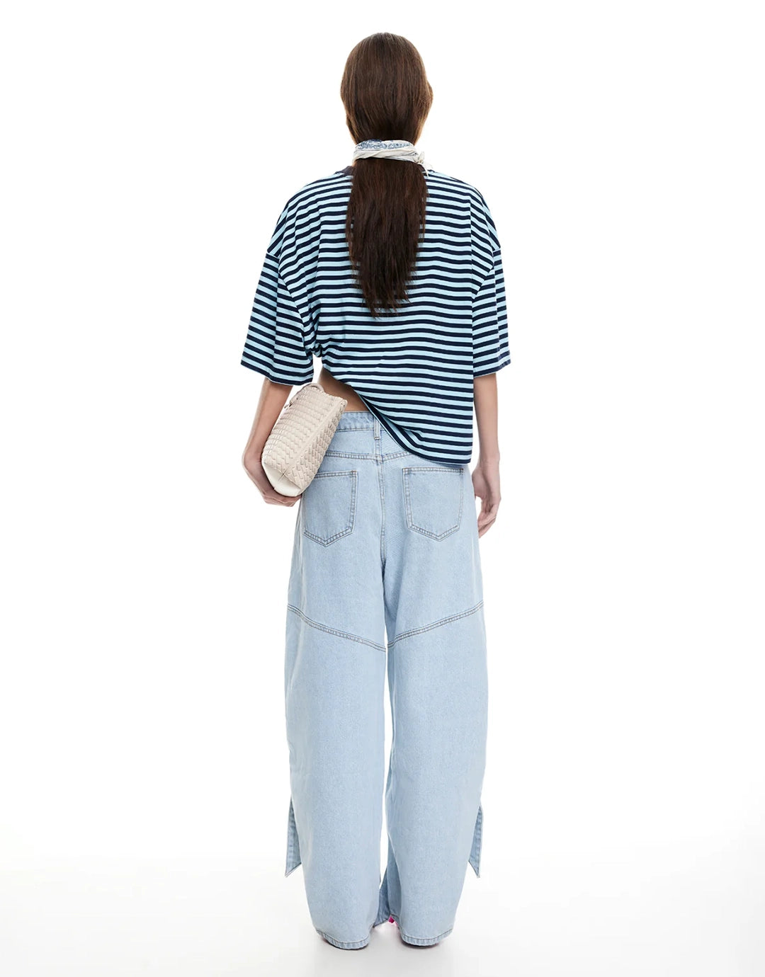 Bloom Short Sleeve Top - Navy Sea Stripe