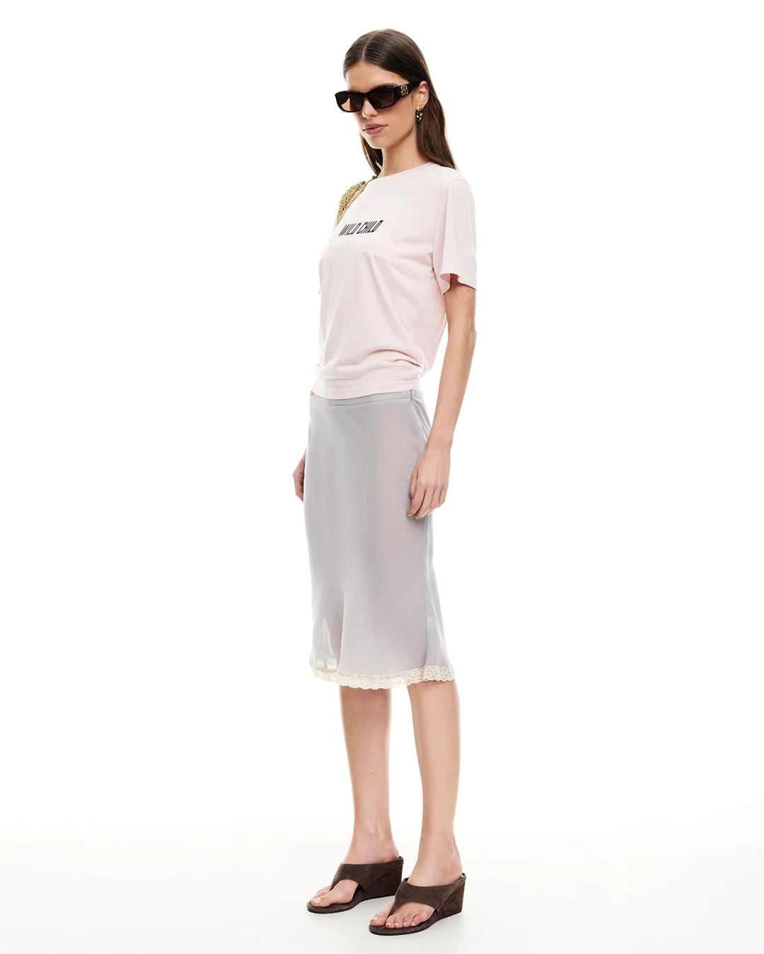 Shoreline Midi Skirt - Ash