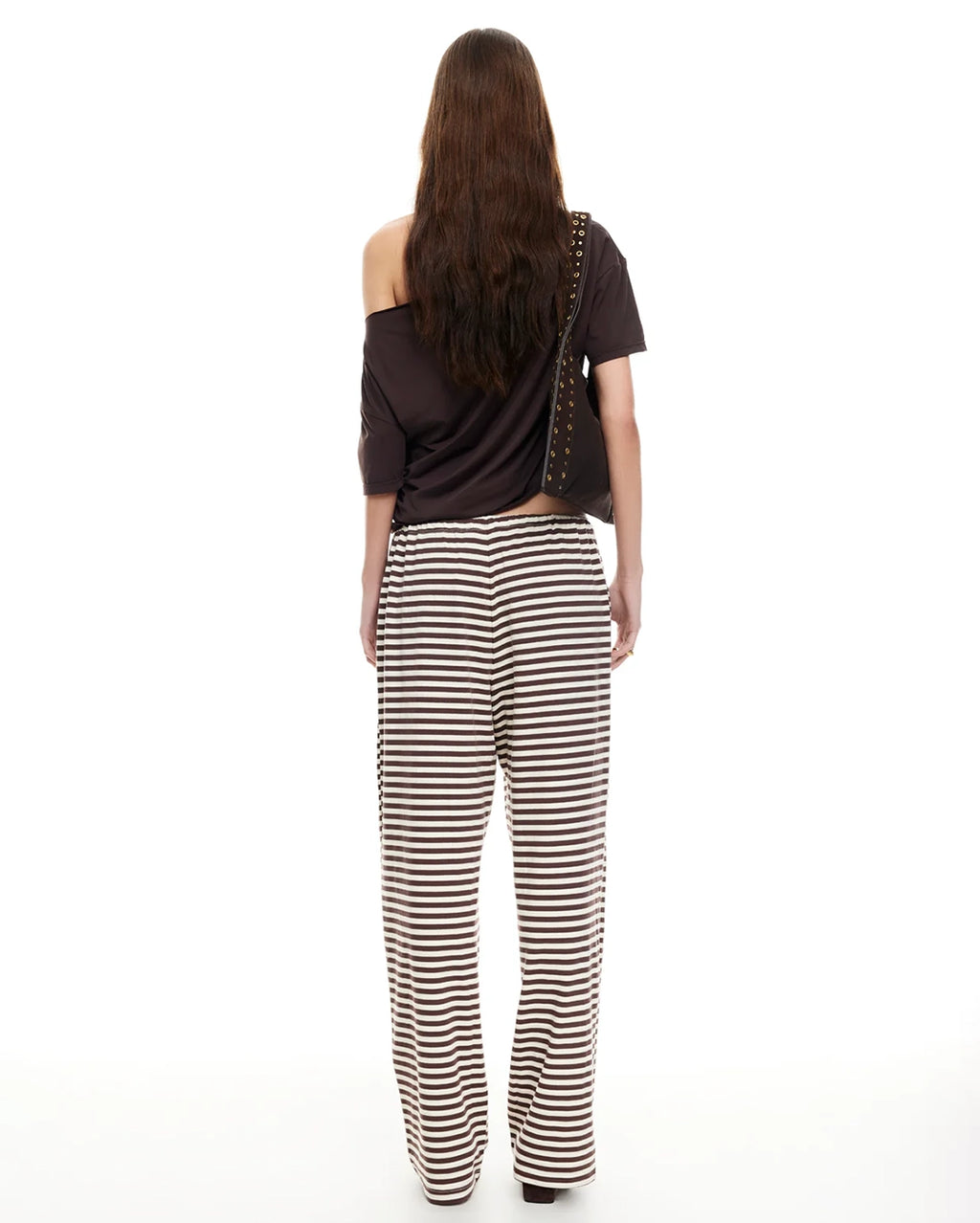 Bloom Pants - Dark Chocolate Stripe