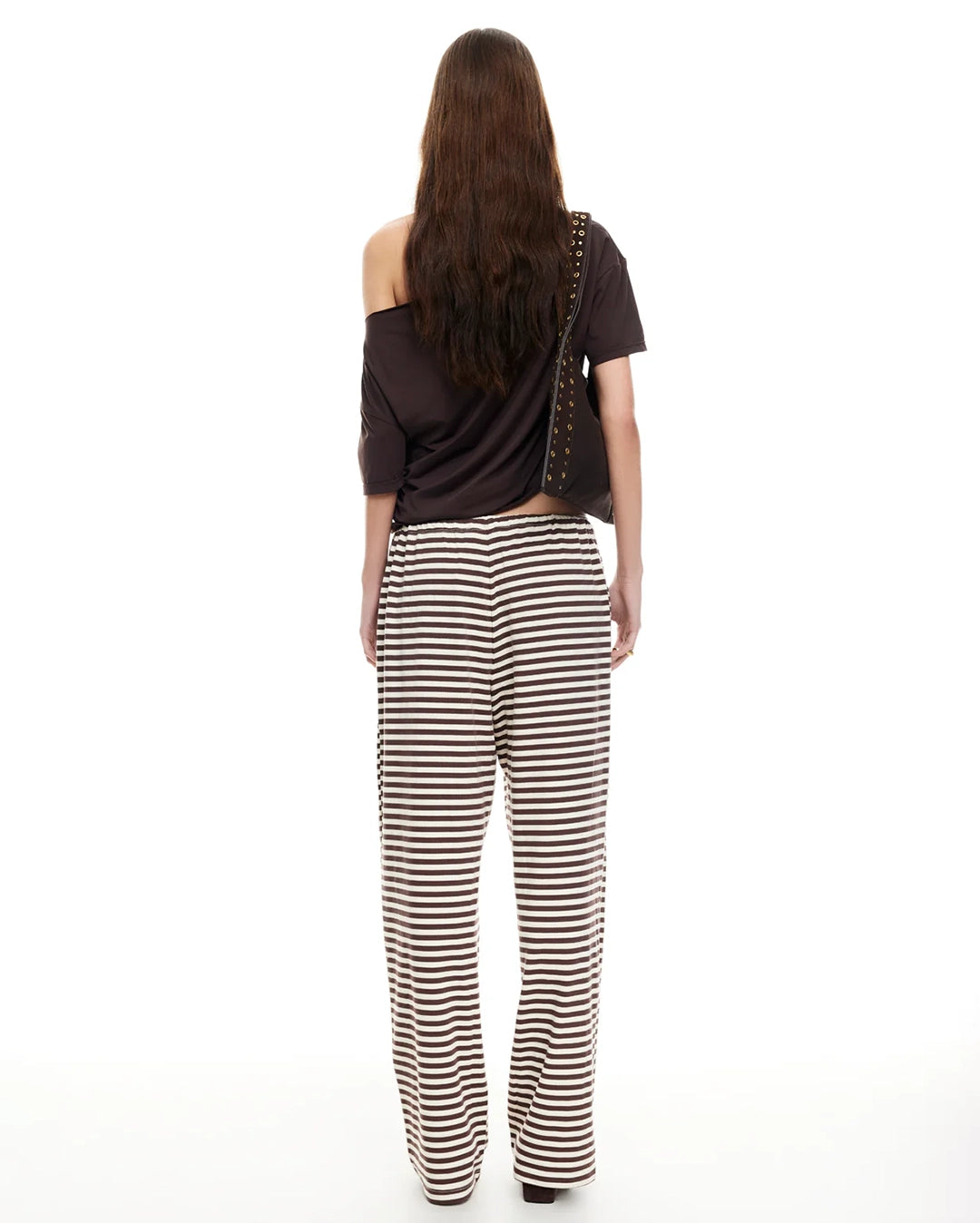 Bloom Pants - Dark Chocolate Stripe
