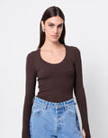 Lincoln Top - Chocolate by Mossman