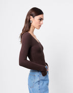 Lincoln Top - Chocolate by Mossman - view 2
