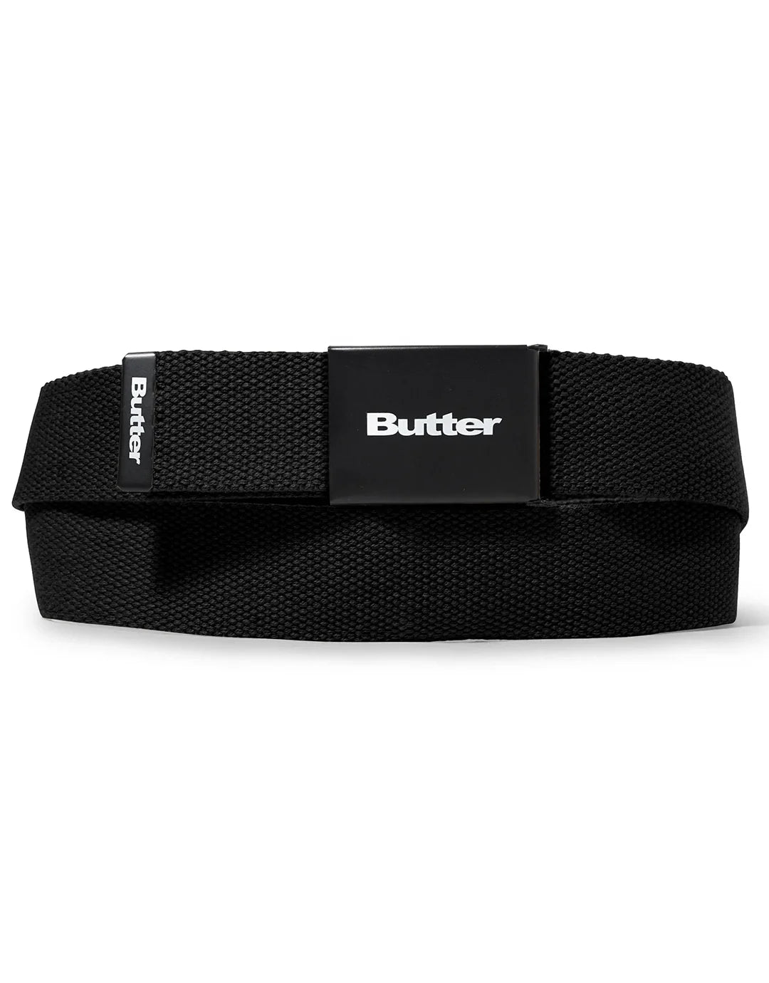 Logo Woven Belt - Black by Butter Goods