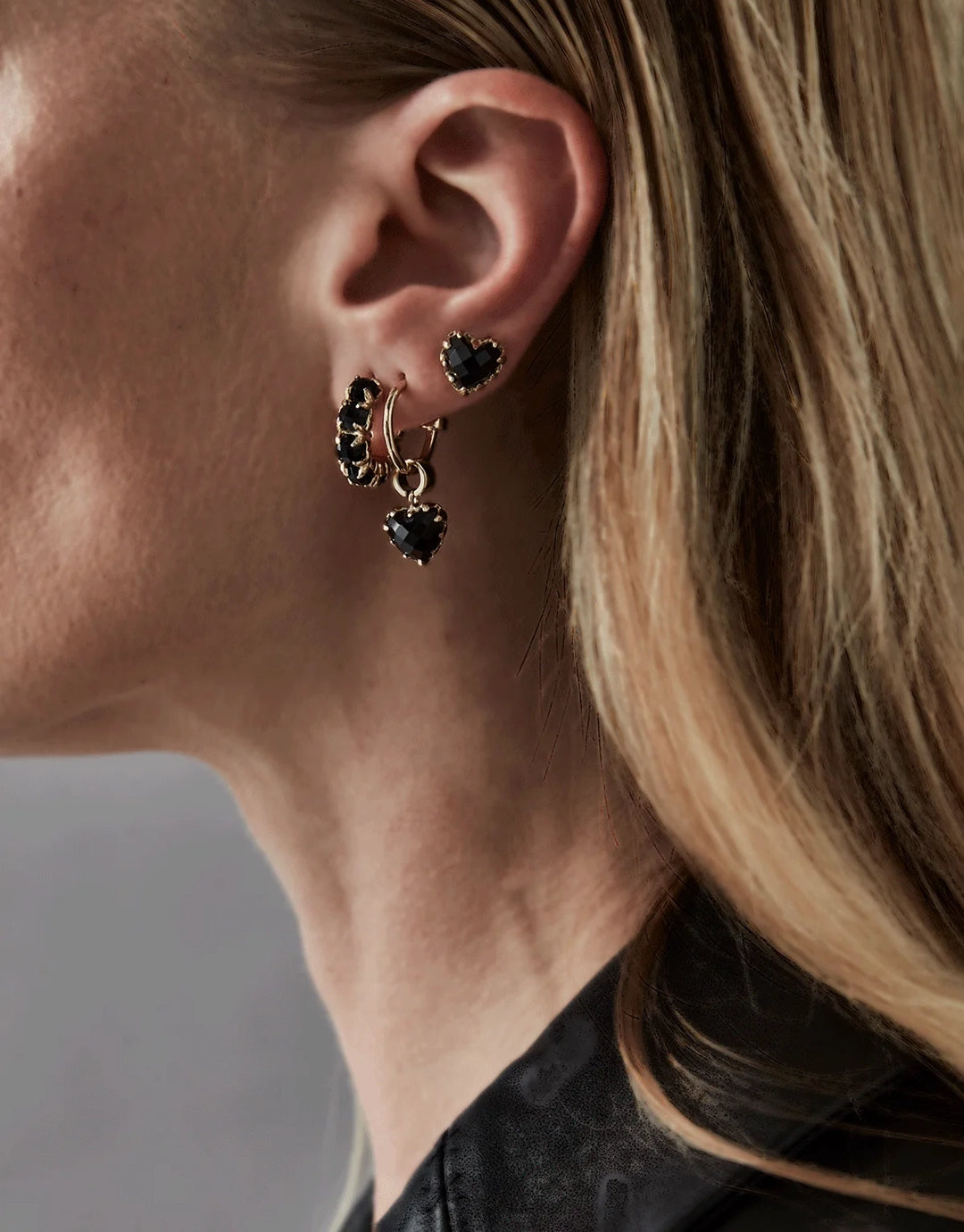 Halo Cluster Earrings - Gold