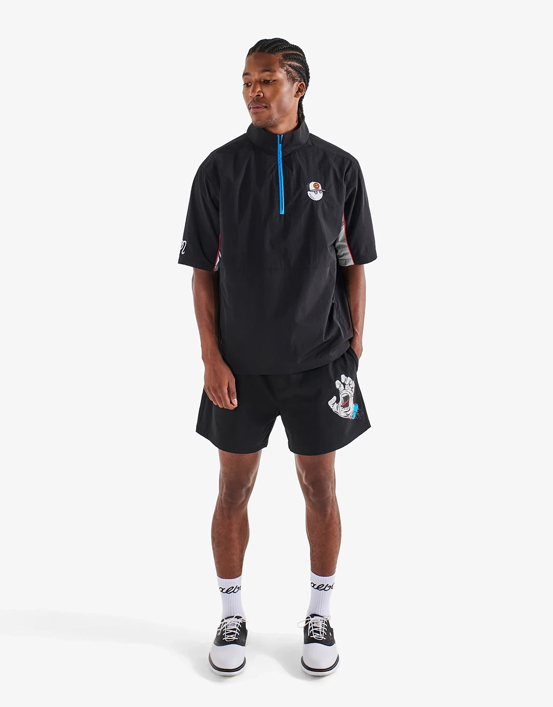 Malbon x Santa Cruz Pine Santa Cruz Windshirt - Black
