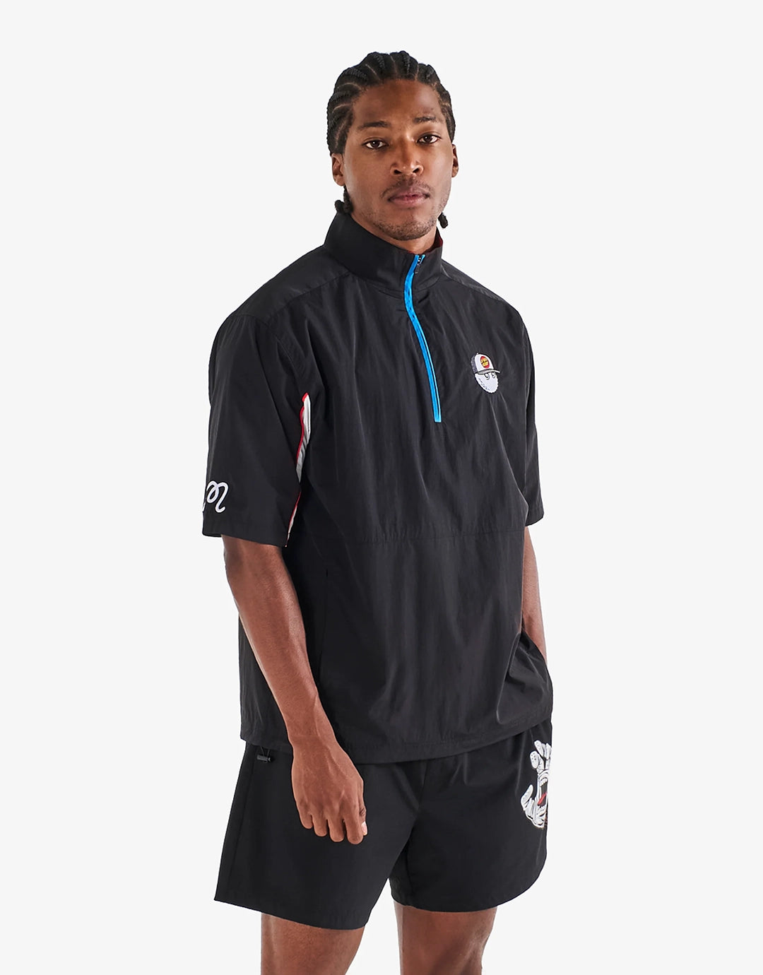 Malbon x Santa Cruz Pine Santa Cruz Windshirt - Black