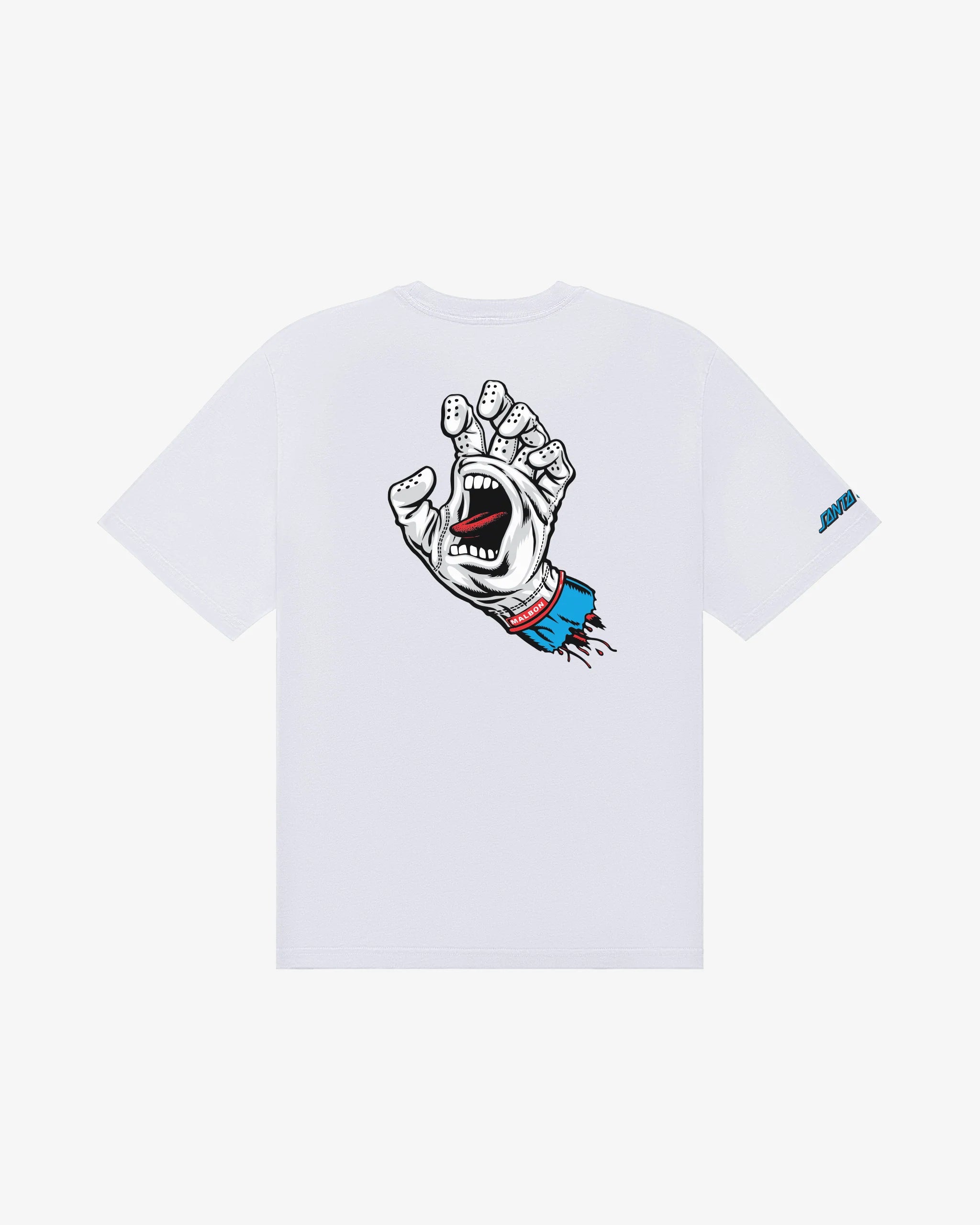 Bermuda Screaming Hand Tee - White