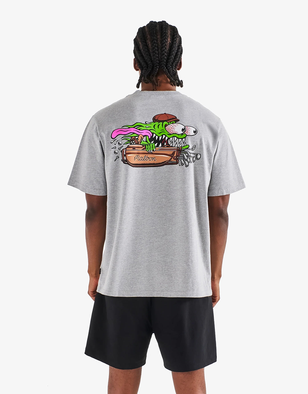 Bermuda Slasher Tee - Heather Grey