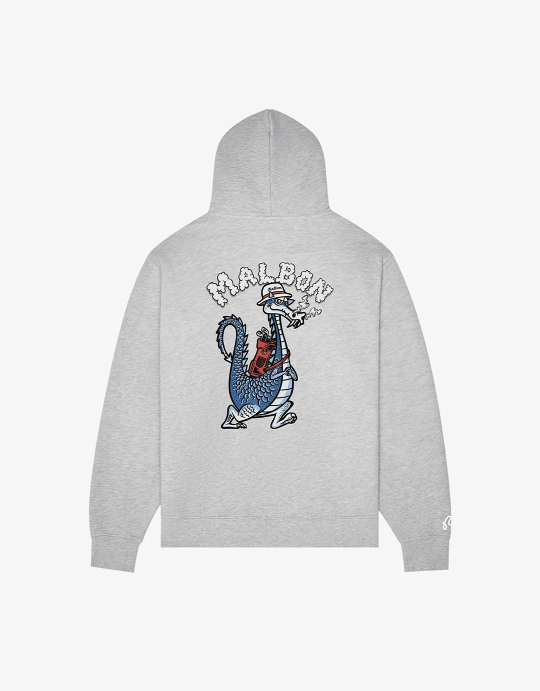 Malbon Fesque Dragon Hoodie - Athletic Heather Grey | Wally NZ
