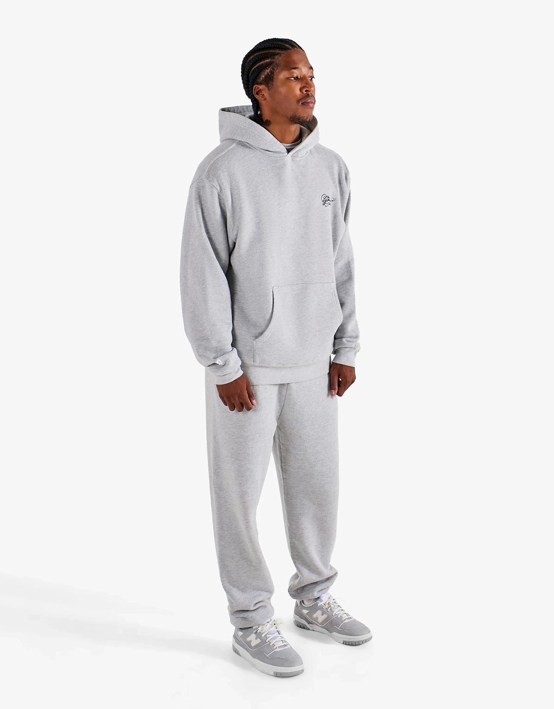 Fesque Dragon Hoodie - Athletic Heather Grey