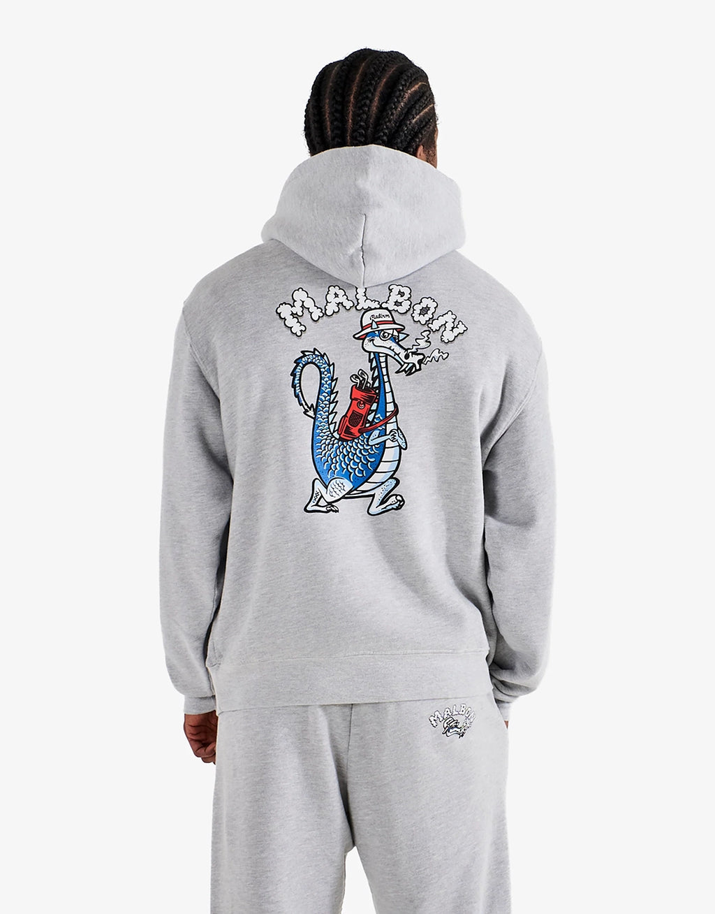 Fesque Dragon Hoodie - Athletic Heather Grey