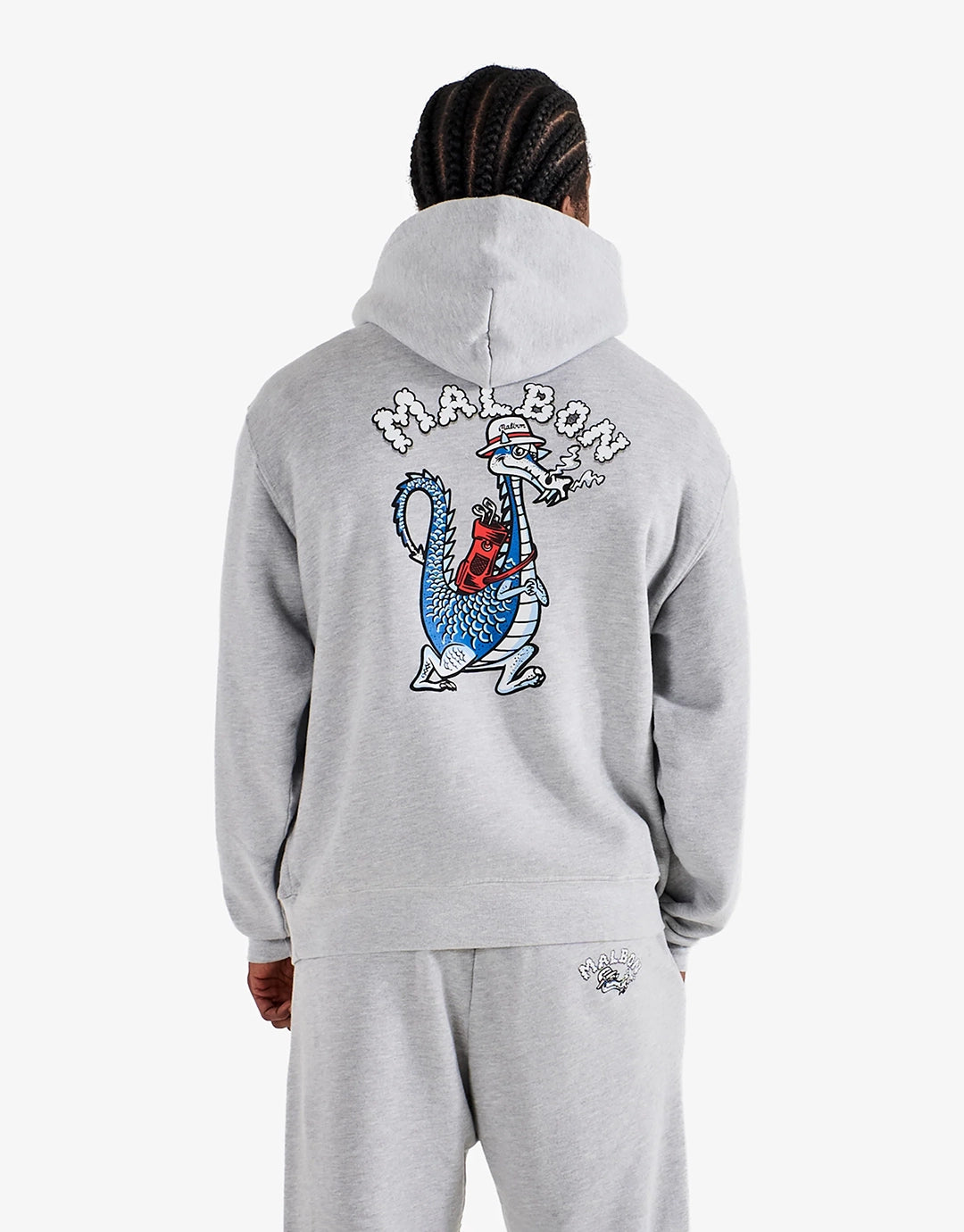 Fesque Dragon Hoodie - Athletic Heather Grey