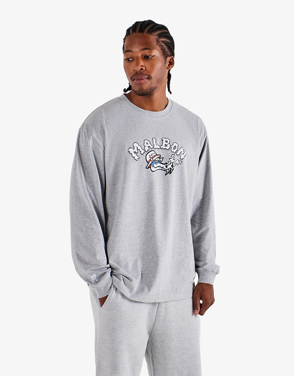 Gorse Dragon Long Sleeve T-Shirt - Athletic Heather Grey