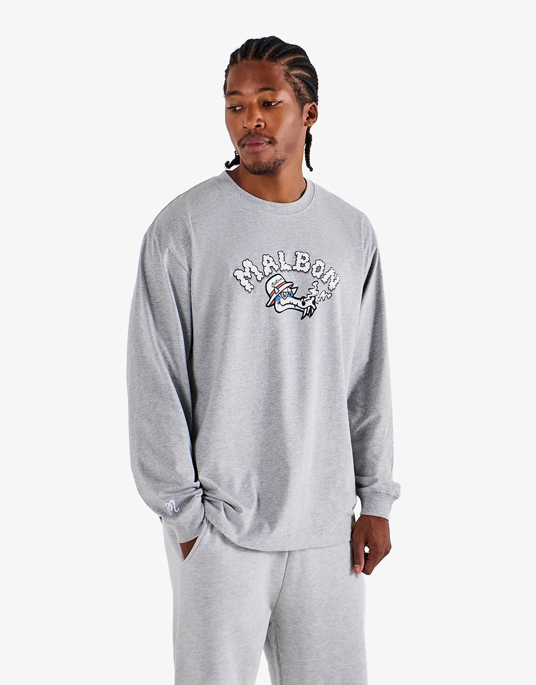 Gorse Dragon Long Sleeve T-Shirt - Athletic Heather Grey