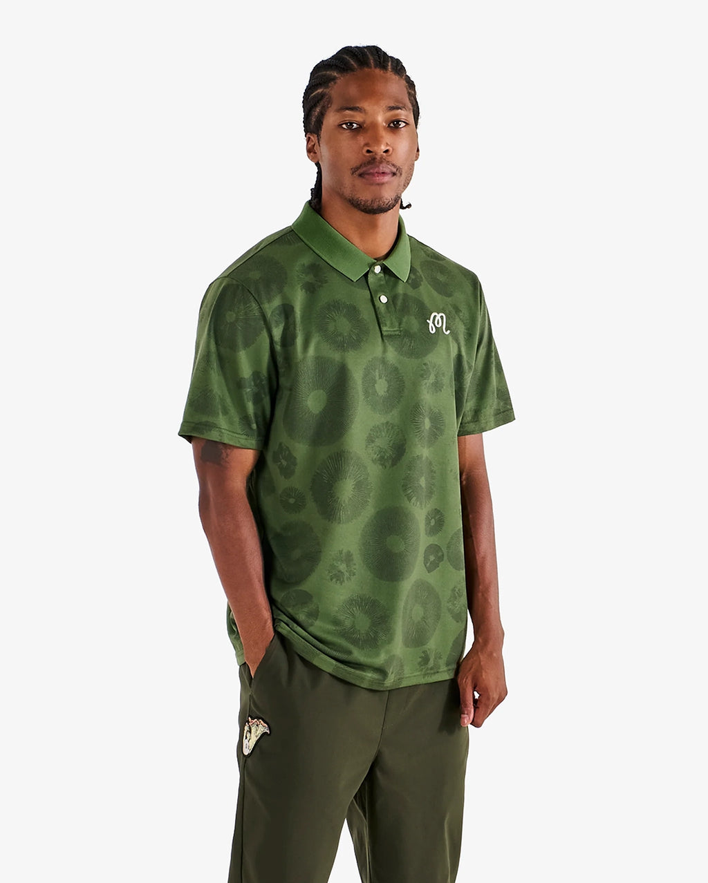 Fairway Foraging Polo - Olivine by Malbon