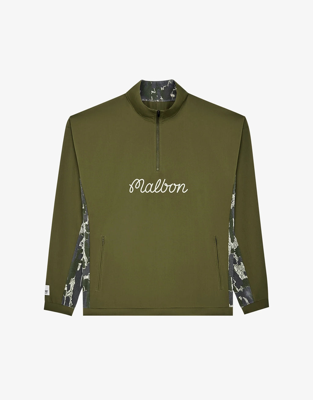 Tour Divot Performance Shell Jacket - Bark Camo by Malbon - view 4