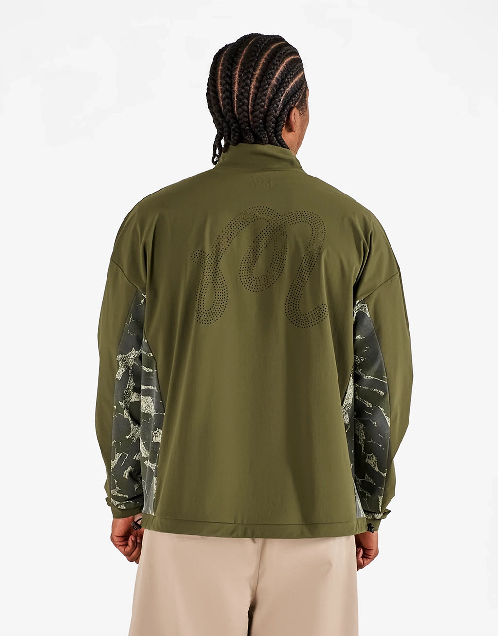 Tour Divot Performance Shell Jacket - Bark Camo by Malbon - view 2