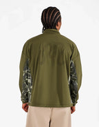 Tour Divot Performance Shell Jacket - Bark Camo by Malbon - view 2